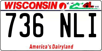 WI license plate 736NLI