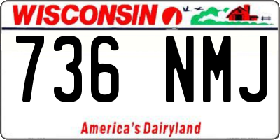 WI license plate 736NMJ
