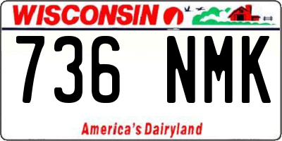 WI license plate 736NMK