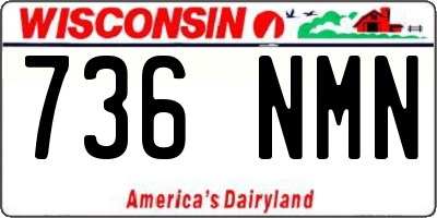 WI license plate 736NMN