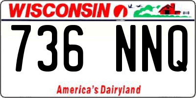 WI license plate 736NNQ