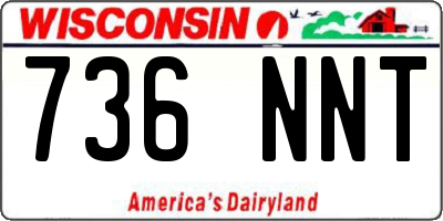 WI license plate 736NNT