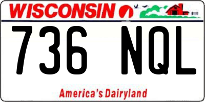 WI license plate 736NQL