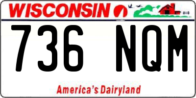 WI license plate 736NQM