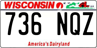 WI license plate 736NQZ