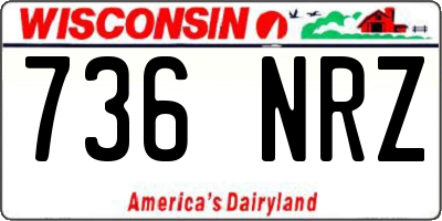 WI license plate 736NRZ