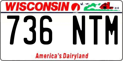 WI license plate 736NTM