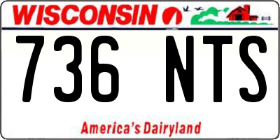 WI license plate 736NTS