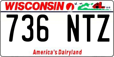 WI license plate 736NTZ