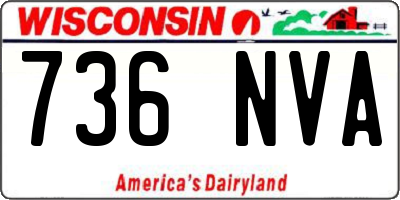 WI license plate 736NVA