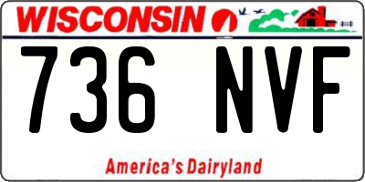 WI license plate 736NVF