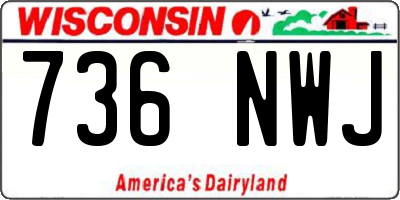 WI license plate 736NWJ