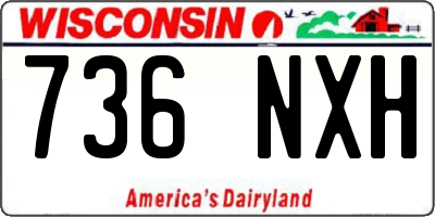 WI license plate 736NXH