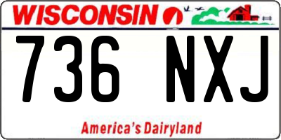 WI license plate 736NXJ
