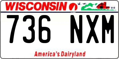 WI license plate 736NXM