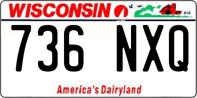 WI license plate 736NXQ