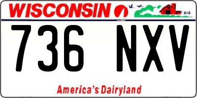 WI license plate 736NXV