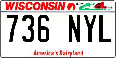 WI license plate 736NYL