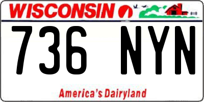 WI license plate 736NYN