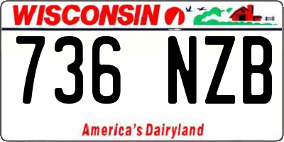 WI license plate 736NZB