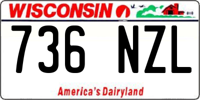 WI license plate 736NZL