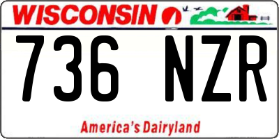 WI license plate 736NZR