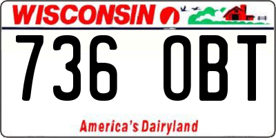 WI license plate 736OBT