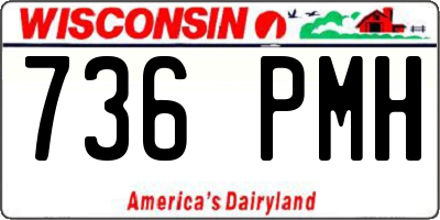WI license plate 736PMH