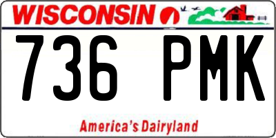 WI license plate 736PMK