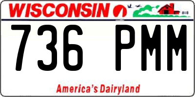WI license plate 736PMM