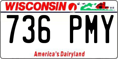 WI license plate 736PMY