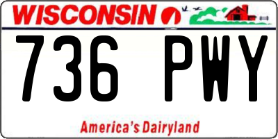 WI license plate 736PWY