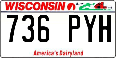 WI license plate 736PYH