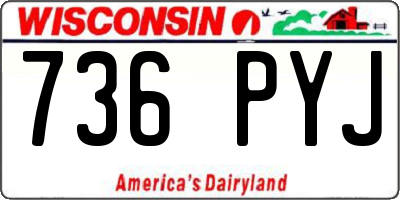 WI license plate 736PYJ