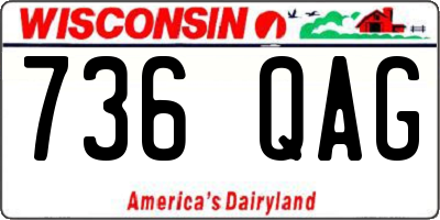 WI license plate 736QAG