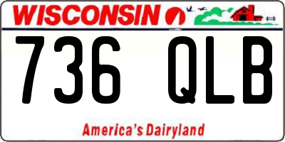 WI license plate 736QLB