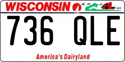 WI license plate 736QLE