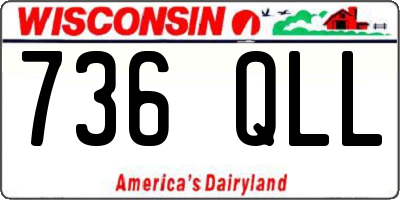 WI license plate 736QLL