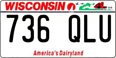 WI license plate 736QLU