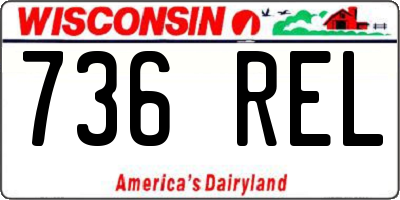 WI license plate 736REL