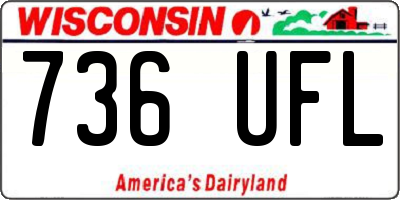 WI license plate 736UFL