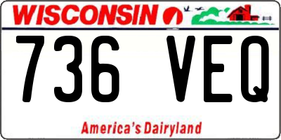 WI license plate 736VEQ
