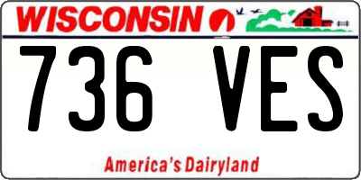 WI license plate 736VES