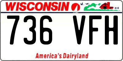 WI license plate 736VFH