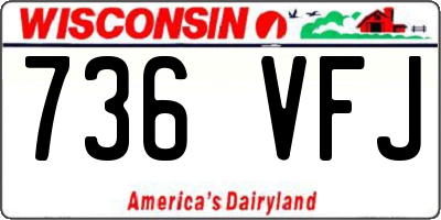 WI license plate 736VFJ