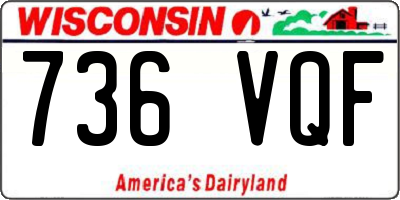 WI license plate 736VQF
