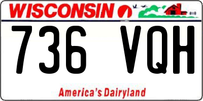 WI license plate 736VQH