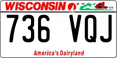 WI license plate 736VQJ