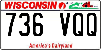 WI license plate 736VQQ