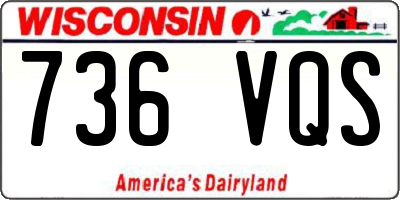 WI license plate 736VQS